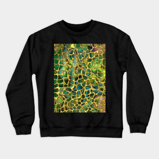 GIRAFFE Spots Animal Print Gold Crewneck Sweatshirt by SartorisArt1